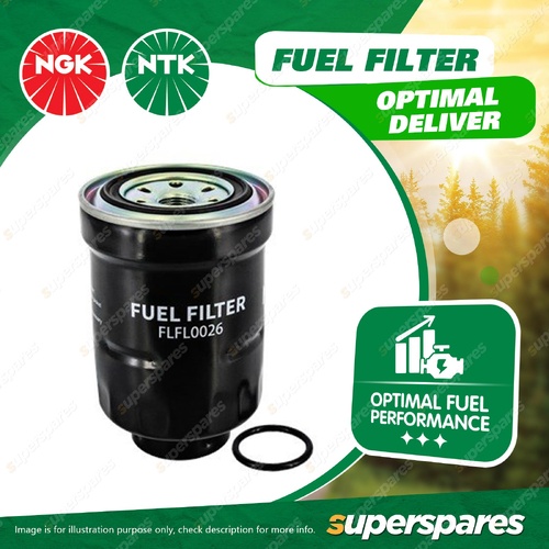 1 x NTK Fuel Filter - FLFL0026 Refer Ryco Z332 Wesfil WZ332NM 95mmx95mmx145mm