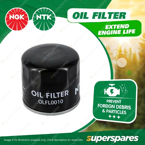 1 x NTK Oil Filter - OLFL0010 Refer Ryco Z436 Wesfil WZ436 74mm x 74mm x 76mm