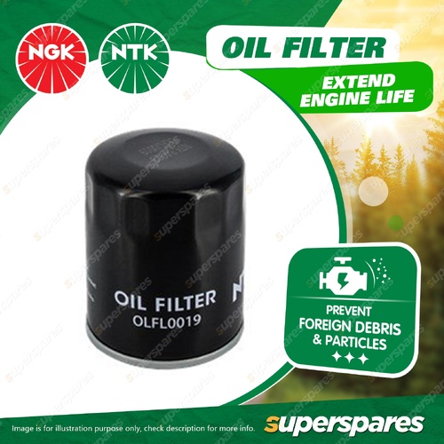 1 x NTK Oil Filter - OLFL0019 Refer Ryco Z432 Wesfil WZ432 70mm x 70mm x 98mm