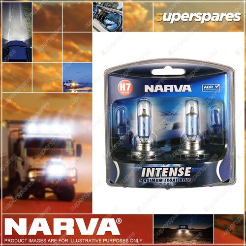 Narva H7 Performance Halogen Headlight Globes 12 Volt 55W Intense Plus 30 Px26D