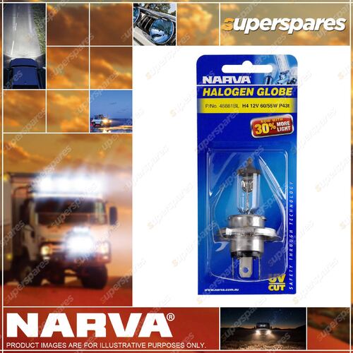 Narva H4 Halogen Globe 24 Volt 75/70W P43T 48892BL Premium Quality