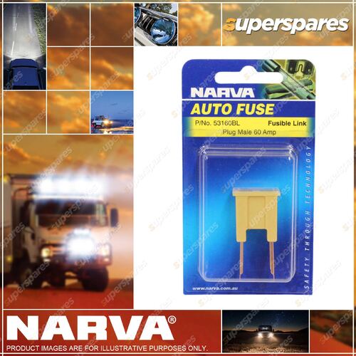 Narva Male Fuse Link 60 Amp 53160BL BLister Type Pack Premium Quality