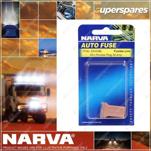 Narva Mini Female Fuse Link Plug In Type 1 30 Amp 53430Bl Premium Quality