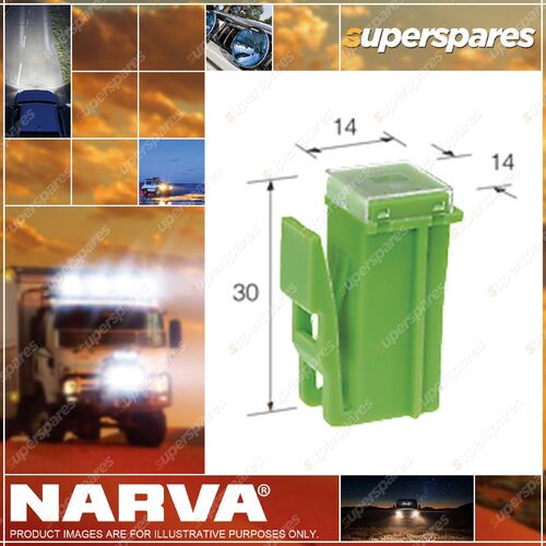 Narva Mini Female Fuse Link Plug In With Lock 30 Amp 53530Bl Premium Quality