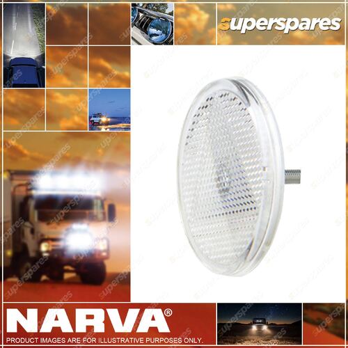 Narva Clear Retro Reflector 65mm Diameter With Fixing Bolt 84000BL Pack 2