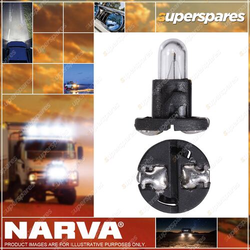 Narva 12 Volt 1.2W T-1/4 Nw Black Base Dash Panel Globe Part NO.of 47734