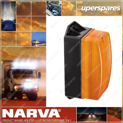 Narva Led Quad Flash Strobe Light Amber Flange Base 12-80 Volts 85346A