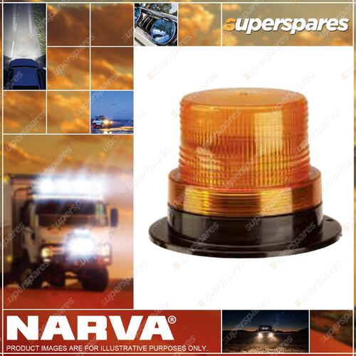 Narva Led Quad Flash Strobe Light Amber Flange Base 12-80 Volts 85368A