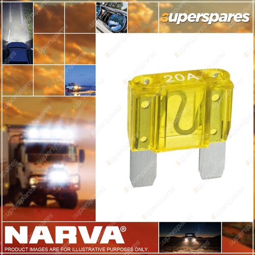 Narva Maxi Blade Fuse 20 Amp 52920Bl BLister Type Pack Premium Quality