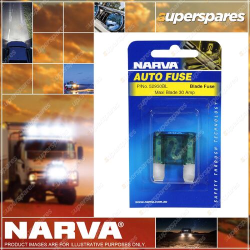 Narva Maxi Blade Fuse 30 Amp 52930Bl BLister Type Pack Premium Quality