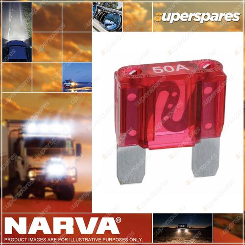 Narva Maxi Blade Fuse 50 Amp 52950Bl BLister Type Pack Premium Quality