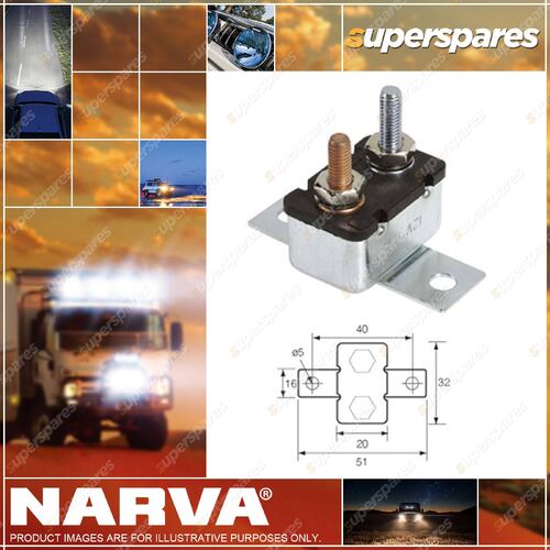 Narva Metal Automatic Circuit Breaker 15 Amp 54615BL Premium Quality