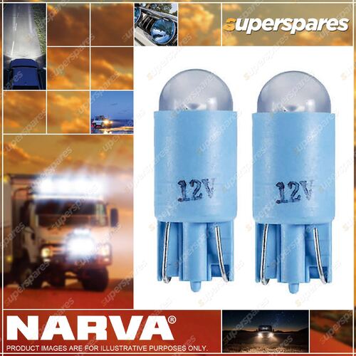 Narva Led Wedge Globe Blue 12 Voltt-10mm Kw2.1 X 9.5D Blue Premium