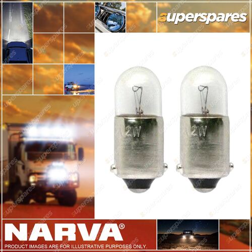 Narva Brand Instrument/Licence Plate Globe 47249BL - Blister Pack Of 2