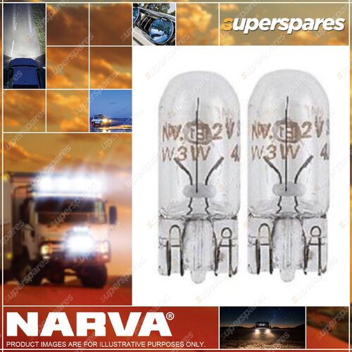 Narva Wedge Globe 24V 5W W2.1 X 9.5D T-10mm 47502BL - Blister Pack Of 2