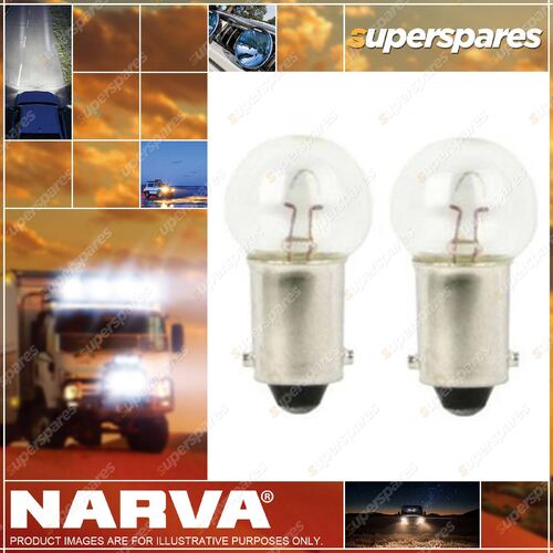 Narva Instrument Licence Plate Globe 12 Volt 3W 47643Bl - Blister Pack Of 2