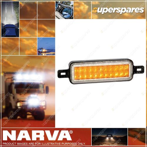 Narva 10 - 33V Led Front Direction Indicator Lamp Amber White Led Park Ring 95202