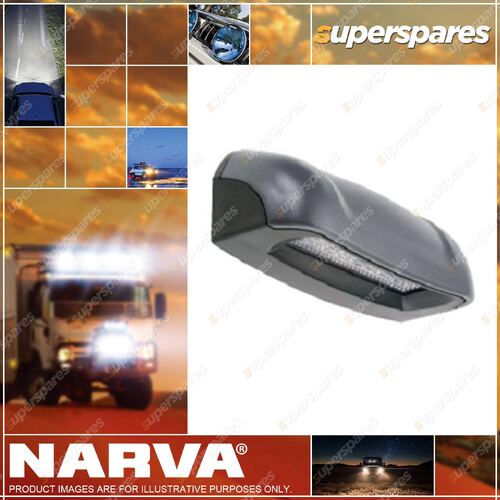 Narva Led Licence Plate Lamp In Charcoal Black Housing 10-30 Volt 90863