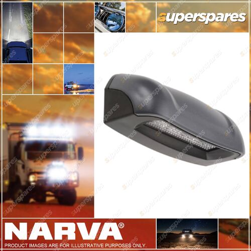 Narva Led Licence Plate Lamp In Grey Black Housing 10-30 Volt 90862Bl