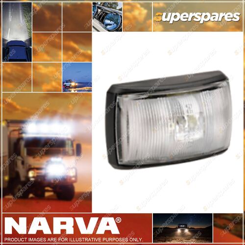 Narva Led Front End Outline Marker Lamp White With Black 10-33 Volt 91412Bl