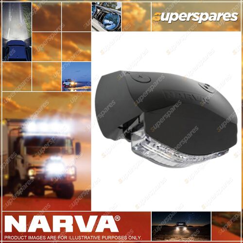 Narva Led Licence Plate Lamp In Black Housing And 0.5M Cab 9-33 Volt 3 91666Bl