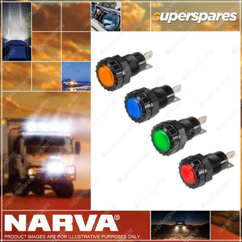 Narva Pilot Lamp With Amber Led 12 Volt 17mm Diameter 62062Bl Premium Quality