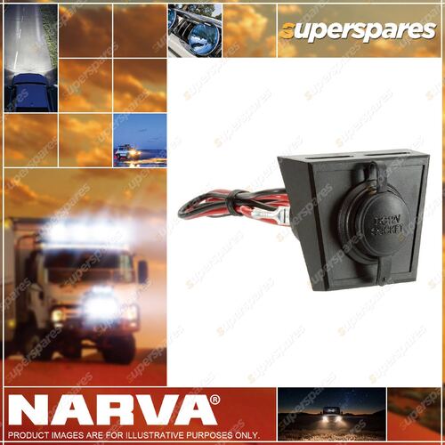 Narva Accessory Socket With Optional Mounting Panel 81028Bl Premium Quality