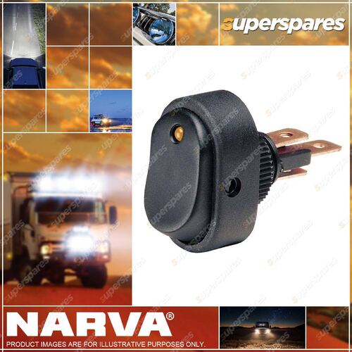 Narva Off/On Rocker Switch With Amber Led 62057BL Premium Quality