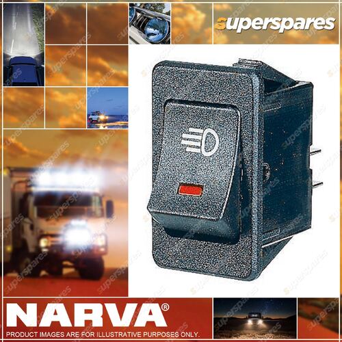 Narva Off/On Rocker Switch With Red Led And Driving Lamp Symbol 63026Bl