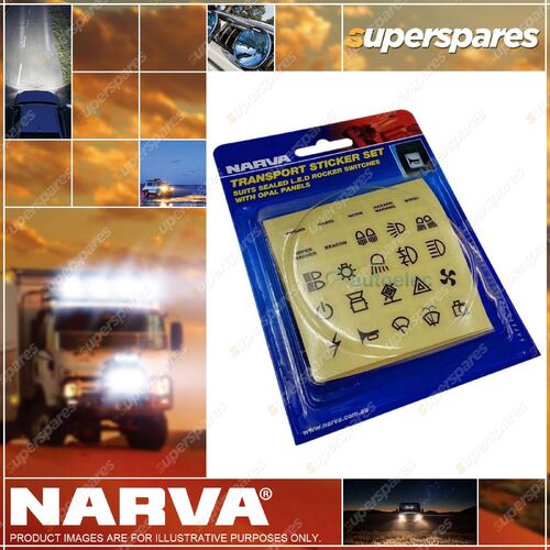 Narva Transport Sticker Set 63177BL BLister Type Pack Premium Quality