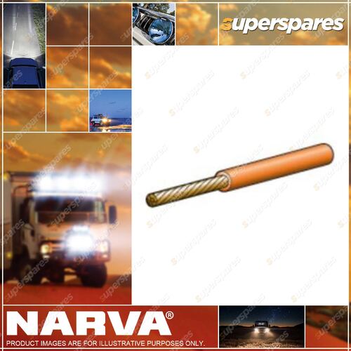 Narva Single Core Orange Cable 4mm Length 30 Meters Orange 15Amp 5814-30Oe