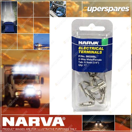 Narva Insulated Blade Terminals Connectors 17 Pack Of 17 56028Bl Premium