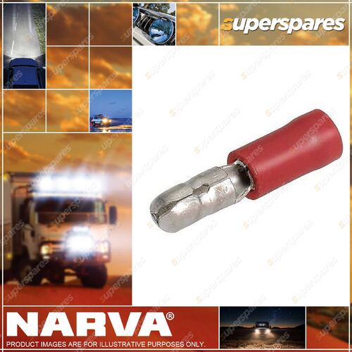 Narva Insulated Bullet Terminals Male 2.5 - 3 mm Pack Of 14 56046Bl