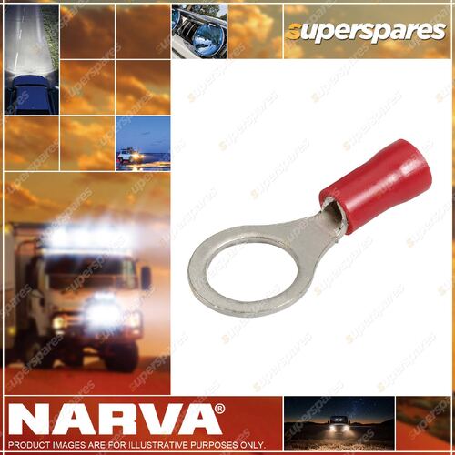 Narva Insulated Ring Terminals Tab Dia 8.4mm wire size 2.5-3mm 56175 Pack of 100