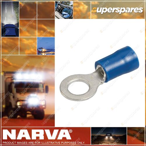 Narva Insulated Ring Terminals Tab Dia 5.0mm wire size 4mm 56178 Pack of 100