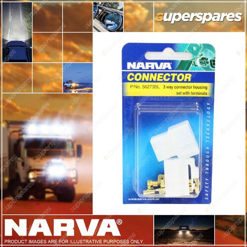 Narva Quick Connect Housing 3 Way 56273Bl BLister Type Pack Premium