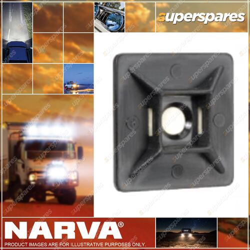 Narva Black Cable Tie Mounts 28 X 28mm 25 Pack Of 25 56446 Premium Quality