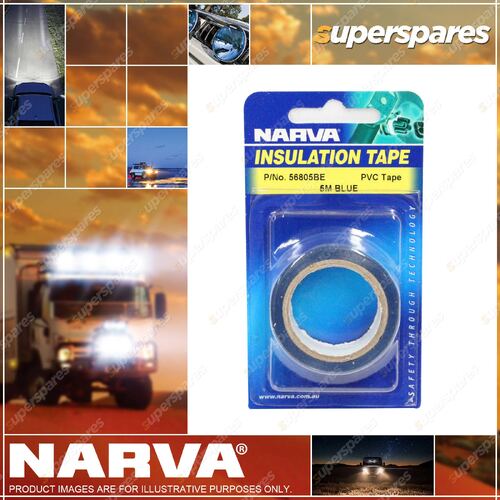 Narva Pvc Insulation Tape Length 5M Thickness 0.11mm Width 19mm Blue 56805Be