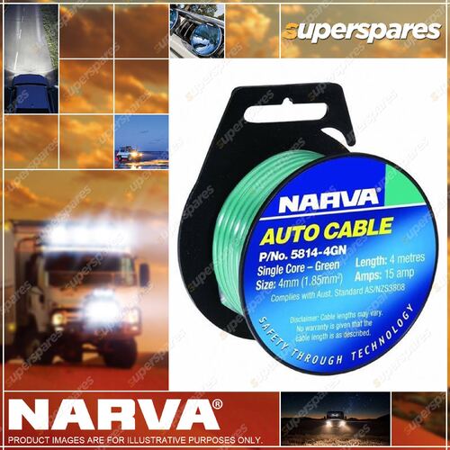 Narva Single Core CaBLe 4mm X 4M 15Amp BLue 5814-4Be Premium Quality