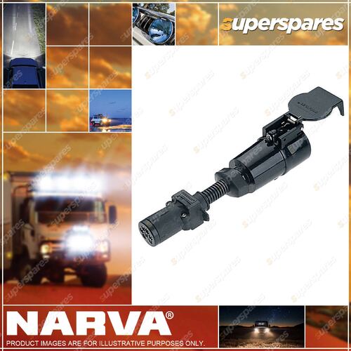 Narva 7 Pin Small Round Socket On Car To 7 Pin Lrg Round Plug On Trailer 82275Bl