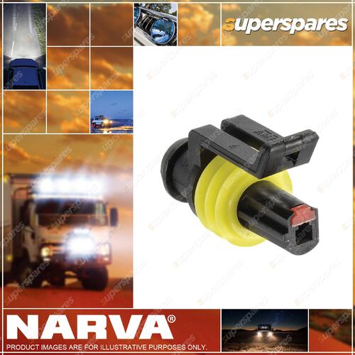 Narva 1 Way Waterproof Female AMP Super Seal Connector Housings 10 pack