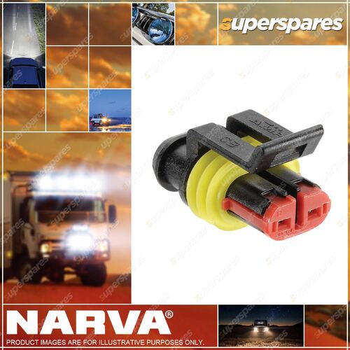 Narva 2 Way Waterproof Female AMP Super Seal Connector Housings 10 pack