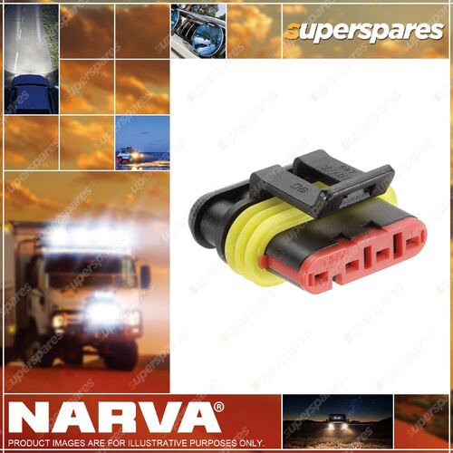 Narva 4 Way Waterproof Female AMP Super Seal Connector Housings 10 pack