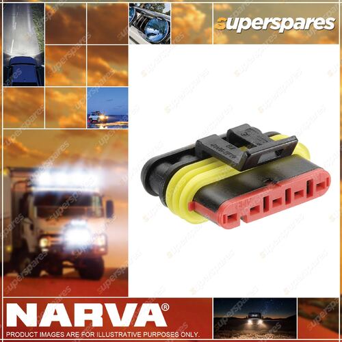 Narva 5 Way Waterproof Female AMP Super Seal Connector Housings 10 pack