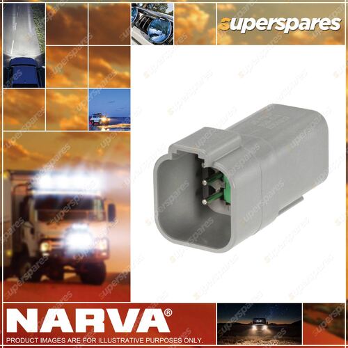 Narva 6 Way Male Waterproof DEUTSCH Connector Housings With Wedges & Terminals