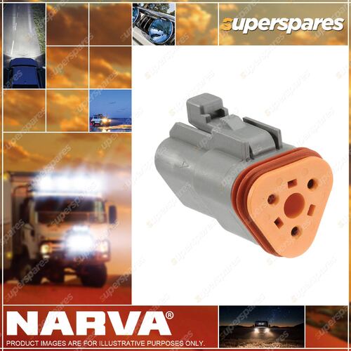 Narva 3 Way Female Waterproof DEUTSCH Connector Housings With Wedges & Terminals