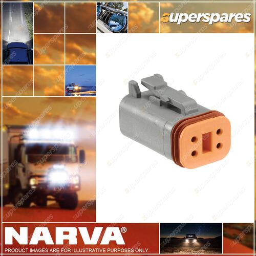 Narva 4 Way Female Waterproof DEUTSCH Connector Housings With Wedges & Terminals