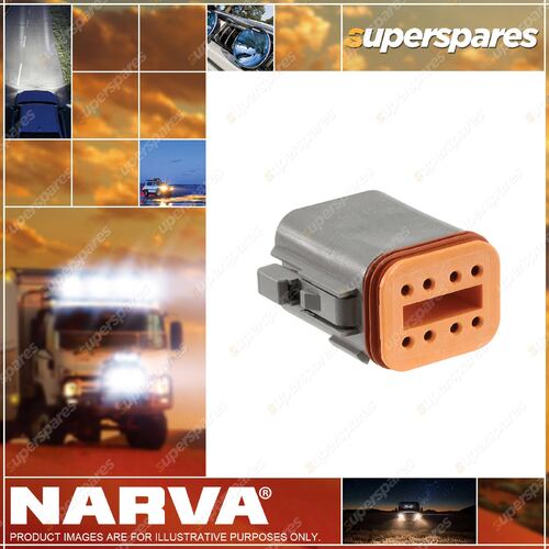 Narva 8 Way Female Waterproof DEUTSCH Connector Housings With Wedges & Terminals