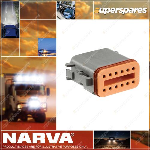 Narva 12 Way Female Waterproof DEUTSCH Connector Housings W/ Wedges & Terminals