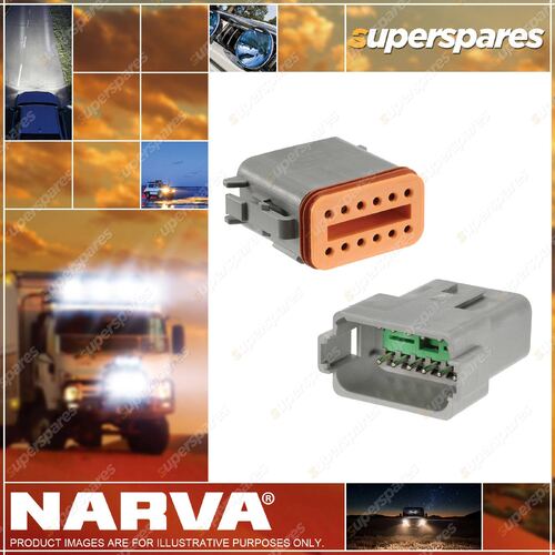 Narva 12 Way Male & Female Waterproof DEUTSCH Connectors Blister Per Pair